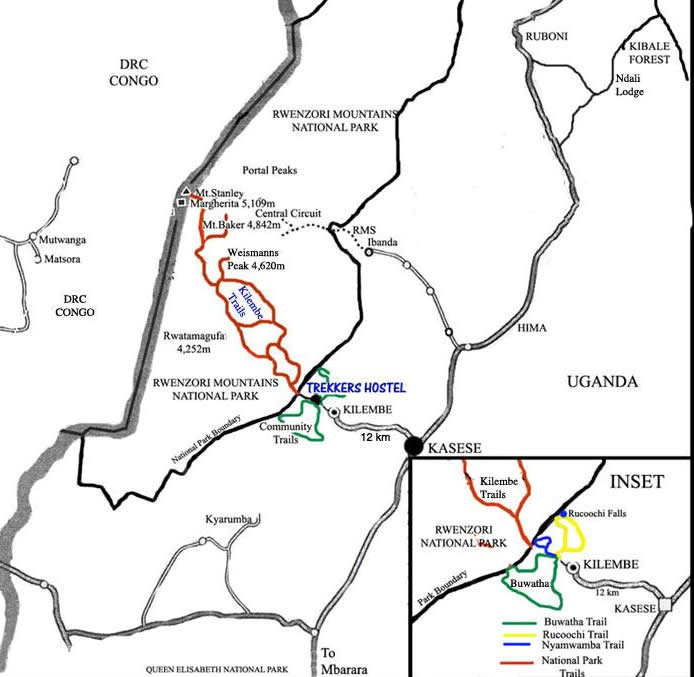 the kilembe trail map