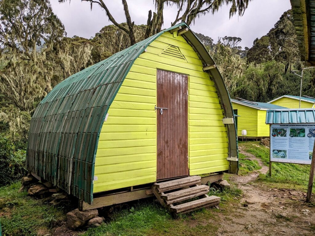 Where to stay or sepnd overnight on the Kilembe trail of Rwenzori Mountains National Park