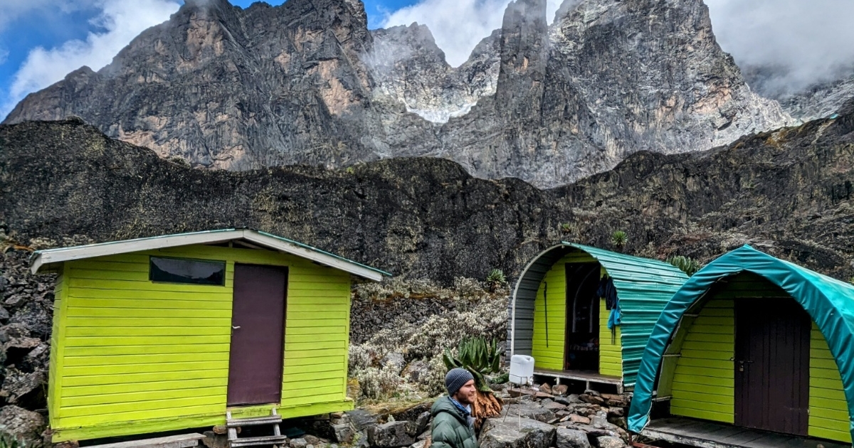 Margherita Camp of Rwenzori Mountains National Park Kilembe trail route where to sleep stay and spend a night